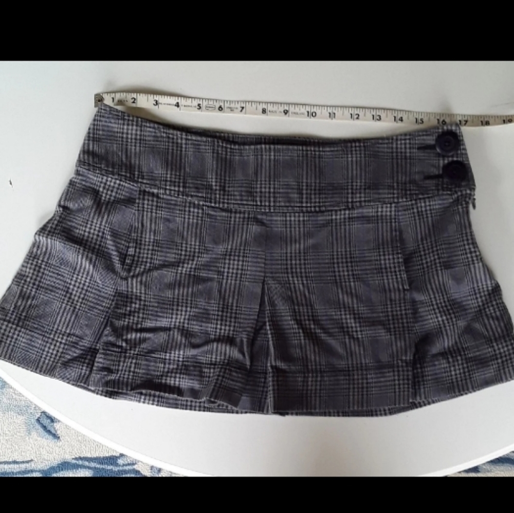 Plaid Pleated Mini Skirt American Eagle
